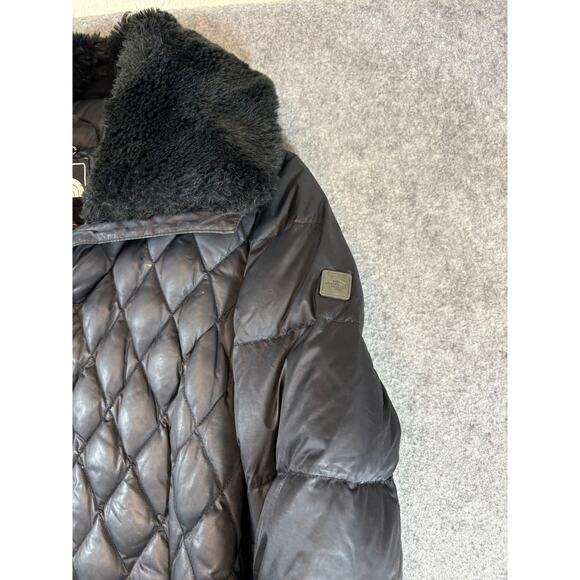 The North Face Apres Parkina Puffer Jacket Womens Black Quilted Down Coat Medium - Picture 4 of 10